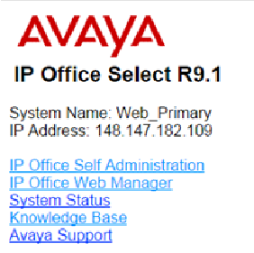 Avaya IP Office Select R9.1