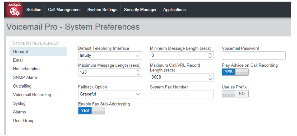 Voicemail System